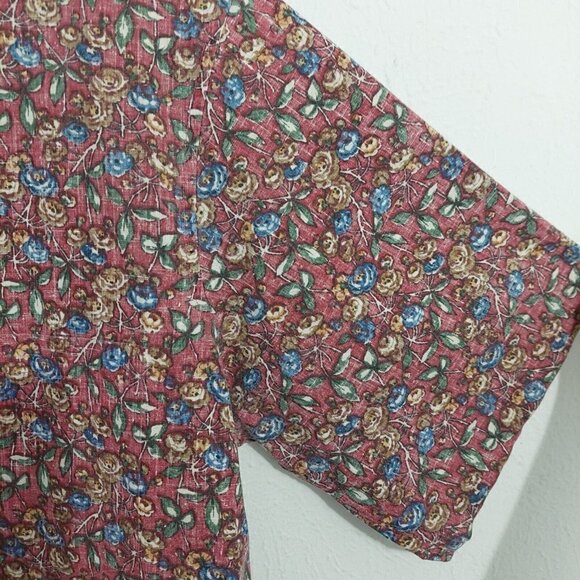 VTG Reyn Spooner Floral Flower Reverse Print Hawaiian Shirt XLarge Button Down - Picture 5 of 8
